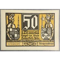 Нодгельд 50 пфеннигов 1921 год. Шалькау. Веймарская республика