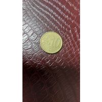 Монета 10 евроцентов 2007г. Италия. Хорошая!
