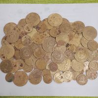 1,2,3,5 копеек СССР 100 шт.