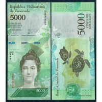 Венесуэла 5000 боливар 2017 год, UNC