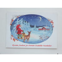 Финляндия  с новым годом 2004   10х15 см