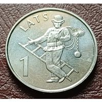 Латвия 1 лат, 2008 Трубочист    ( 2-3-2 )