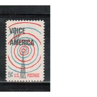 США-1967, (Мих.927),  *   , Голос Америки (одиночка)