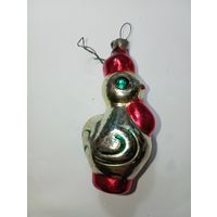 Ёлочная игрушка - Петушок  . СССР .