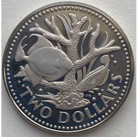 Барбадос 2 доллара 1973 г.