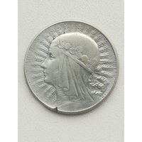 Монета 5 злотых 1934 года.