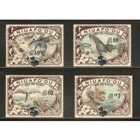 Ниуафооу-1995 (Мих.274-277) , ** , Морская фауна, Киты, Надп. (полная серия),