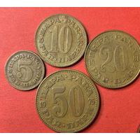 Югославия, 4 монеты