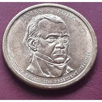 1 доллар 2009 D США  11й президент Джеймс К. Полк