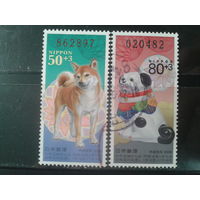 Япония, 2005. Год Собаки. Новогодняя лотерея, полная серия. Mi-3,0 евро гаш.