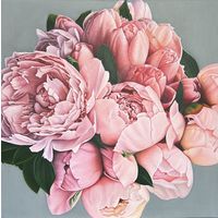 Картина маслом Пионы