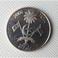 Монета республики ''МАЛЬДИВЫ'' ( 1 руффия) 2007