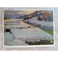 1958. Юнтунен. Зима на реке Кумса