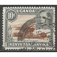 Кения Уганда и Танганьика. Король ГеоргVI. Озеро Найваша. 1938г. Mi#57.