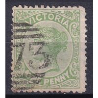 103.Aust. Великобритания. Австралийские штаты. Виктория. Стандарт. 1885 г. 1p. Mi.#91a.
