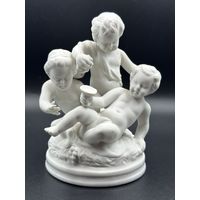 Скульптура композиция времена года. Лето. Бисквит. Unterweissbach. ГДР. С рубля!