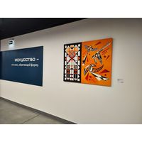 Картина маслом "Сороки" Эксклюзив