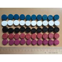 Фишки-шашки пластмассовые для настольных игр, советские, не китайские, цена за 1 шт., см. описание лота (3307)