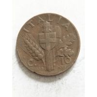 Италия 10 сентизим 1938
