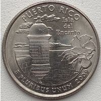 США 25 центов (квотер) 2009 г. P. Пуэрто-Рико