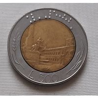 500 лир 1986 г. Италия