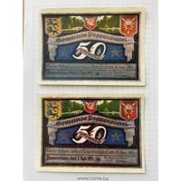 Нотгельд 50-50 пфеннигов Германия Поппенбюттель-0101