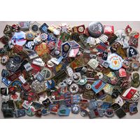 Значки ассорти, 150 штук, без повторов, все разные.