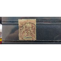 РАСПРОДАЖА ФРАНЦИЯ 1892г. Реюньон. НАДП. Гаш.