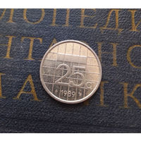 25 центов 1989 Нидерланды #01