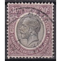 212.BrK. Великобритания. Колонии. Британская подмандатная территория Танганьика. Георг V. Стандарт. 1927 г. 30c. Mi.#87.
