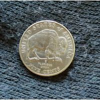 США 5 центов, 2005, 200 лет экспедиции Льюиса и Кларка - Бизон Отметка мд: "P" - Филадельфия, KM# 368