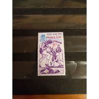 1978 Франция спорт чистая клей MNH** выпускалась одиночкой (1-9)