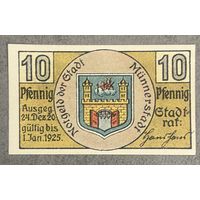 Нотгельд Бонн и Зиг 10 пфеннигов 1920 год. Веймарская республика