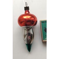 Ёлочная игрушка. Грибок. Х-26.