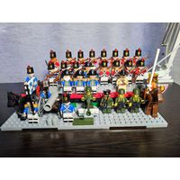 Фигурки человечки лего lego аналог конструктор солдатики аксессуары пушка лошадь конь оружие