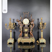 Каминные часы Бронза середина 1800-х