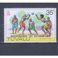 [2433] Тувалу 1978. Культура и быт.Костюмы.Игры. НАДПЕЧАТКА. MNH