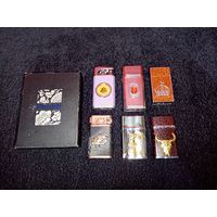 С рубля без мц. зажигалки набор 6шт + коробочка.