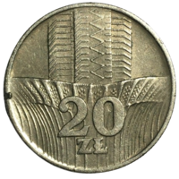 Польша 20 злотых, 1973