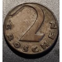 2 гроша 1934 Австрия (редкий год)