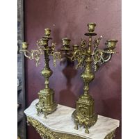 Обень красивые,огромные бронзовые канделябры, Европа, много лотов с рубля