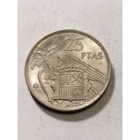 Испания 25 песет 1957(66)