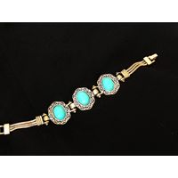 Браслет кабошон искусственная бирюза