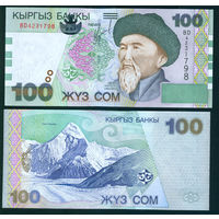 Киргизия 2002 100 сом UNC