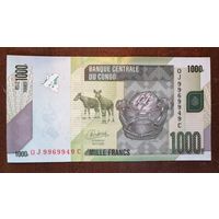 Конго (ДР) 1000 франков 2022 г., P:101b