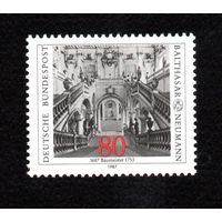 300 лет со дня рождения Бальтазара Ноймана ФРГ 1987 год чистая серия из 1 марки