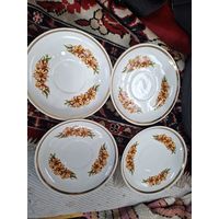 Блюдца Рига СССР 4 шт.