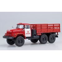 ЗИЛ-131 Пожарный автомобиль бортовой ПЧ-14 г. Ярославль. Автоистория. 1/43.