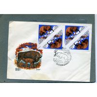 Конверт первого дня кпд ссср 1973 заповедники зубр
