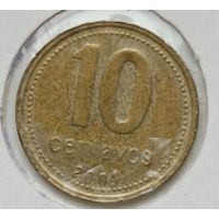 Аргентина. 10 сентаво 2004 года